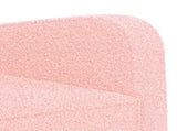 Armchair Pink Faux Lamb Fleece 42043408