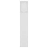 Headboard Cabinet White Engineered wood Headboard Cabinet 811943