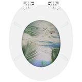 Soft-Close Toilet Seat Green 44 x 38 cm MDF board 42027190