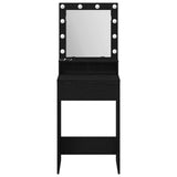 Dressing Table Black Oak 50 x 41 x 135 cm Engineered Wood 865119