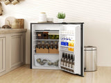 91 Litre Freestanding Under Counter Fridge Freezer, Small Fridge with Chiller Box, Adjustable T3398P343463