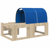 Kids'High Bed Frame with Storage Sonoma Oak and Blue 3423601