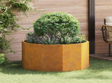 Planter Rusty 90 x 90 x 50 cm Weathering Steel 883758