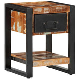 Bedside Cabinet Multicolour 35x34x45 cm Solid Wood Reclaimed 4013569
