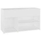 808747 Shoe Bench White 80x30x45 cm Engineered Wood