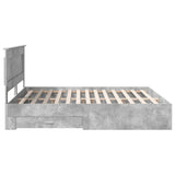 Bed Frame with Drawer with Headboard Manual Engineered Wood 3410286