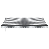 Manual Retractable Awning Anthracite and White 450x350 cm 3215812