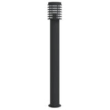 Outdoor Floor Lamp Black 110cm Stainless Steel 4006363
