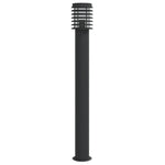 ZNTS Outdoor Floor Lamp Black 110cm Stainless Steel 4006363