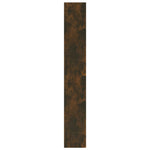 Book Cabinet/Room Divider Smoked Oak 80x30x198 cm Engineered Wood 813626
