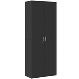 Highboard Black 70x35x180 cm Engineered Wood 3276659