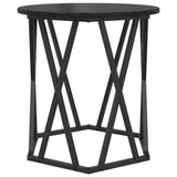 Coffee Table 2 pcs Black Oak Engineered Wood and Steel 868261