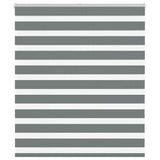 ZNTS Zebra Blind Dark Grey 130x100 cm Fabric Width 125.9 cm Polyester 4014111