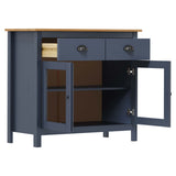 Sideboard Hill Grey 90x40x80 cm Solid Pine Wood 288941
