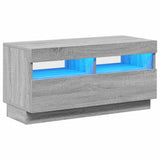 TV Cabinet with LED Lights Grey Sonoma 80x35x40 cm 815724