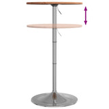 ZNTS Bar Table Ø50x89.5 cm Solid Wood Beech 3270615