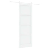 Sliding Door White 83 x 232 cm Solid Pine Wood 3445419