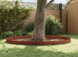 Lawn Edging 30 pcs 100 x 25 cm Steel Rusty 8008622
