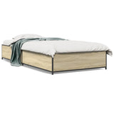 Bed Frame without Mattress Sonoma Oak 75x190 cm Small Single 845122