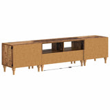 3 Piece LED TV Cabinet Old Wood Engineered Wood 3416508