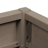 Garden Flower Box Light Brown 36 x 36 x 35 cm PP 42006498