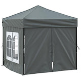 Folding Party Tent with Sidewalls Anthracite 2x2 m 93502