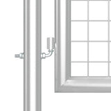 Mesh Garden Gate Silver 500x125 cm Galvanised Steel 154558