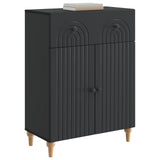 Sideboard with Drawer Black 66 x 34.5 x 90 cm Engineered Wood 894176