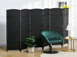 6 Panel Folding Room Divider, Freestanding Privacy Screen for Living Room, Bedroom and Office, 240 x T3398P423078