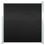 Patio Retractable Side Awning 140x300 cm Black 317874