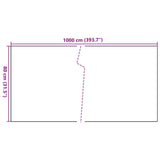 Balcony Screen Brown and Black 1000x80 cm Poly Rattan 156262