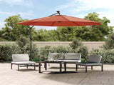 Cantilever Garden Parasol Terracotta Polyester, Steel Large 313781