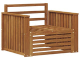 Outdoor Sofa Solid Acacia Wood Natural 3436349