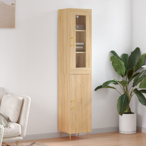 Highboard Sonoma Oak 34.5x34x180 cm Engineered Wood 3199164