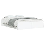 Bed Frame with Drawers without Mattress White 140x190 cm 3207301