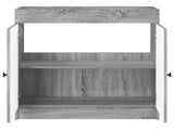 Bathroom under Sink Cabinet Grey Sonoma 56 x 37.5 x 81 cm 890070