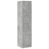 Apothecary Cabinet Concrete Grey 40x41x174.5 cm Engineered Wood 3309648