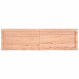 Bathroom Countertop Light Brown 140x40xcm Treated Solid Wood 3156147
