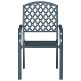Garden Chair 4 pcs Anthracite 56 x 65 x 89 cm Steel 362776