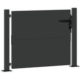 Garden Gate with Lock Black 110 x 105 cm Powder-Coated Steel 42015904