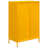 Highboard Mustard Yellow 68x39x101.5 cm Steel 851223