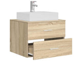Wall-Mounted Sink Vanity Sonoma Oak 49.5 x 41 x 62.5 cm 890280