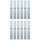 L-shaped Ground Anchors 12 pcs Galvanised Steel 5x5x50 cm 142302