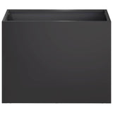 Garden Planter 2 pcs Black 40 x 30 x 30 cm Cold-rolled Steel 8005191