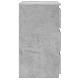 806219 Bed Cabinet Concrete Grey 40x35x62,5 cm Engineered Wood