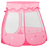 Children Play Tent with 250 Balls Pink 102x102x82 cm 3107725