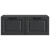 Wall-Mounted TV Cabinet Black 78.5 x 41 x 30 cm Engineered Wood 899366