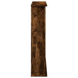 Fireplace Surround Smoked Oak 75x20x87.5 cm Engineered Wood 854584