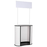 Trade Show Counter Black and White 90 x 48 x 200 cm 42046602