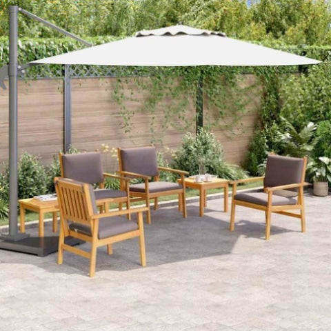 Garden Sofa Set 6 pcs Brown 45 x 45 x 38cm Solid Acacia wood 3331816